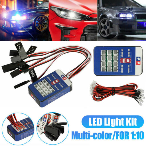 12 LED Light Kit Brake+Headlight+Signal 2.4ghz PPM FM For HSP RC 1/10 Car Truck