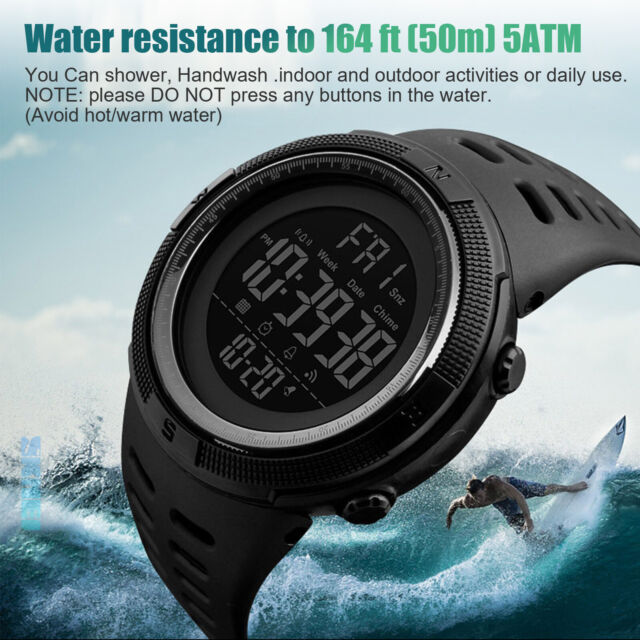 SKMEI Men's Digital Army Military Sport Quartz Analog Chrono Waterproof Watch