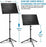 Professional Sheet Music Stand, With Portable Carrying Bag, and Music Folder