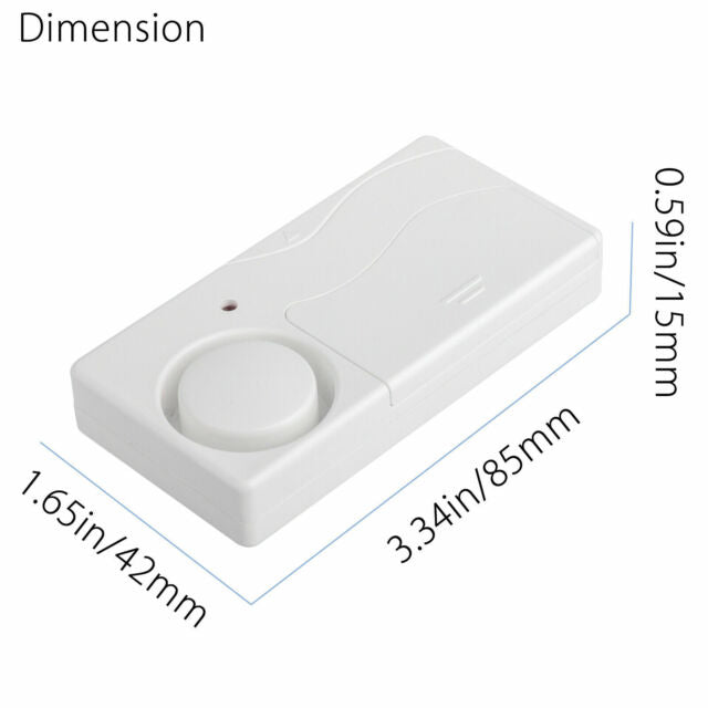 Wireless Control Magnetic Sensor Door Window Home Security Alarm White