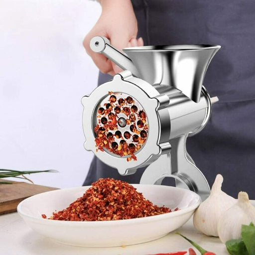 Table Hand Crank Manual Meat Grinder Mincer Stuffer Sausage Filler Maker Machine