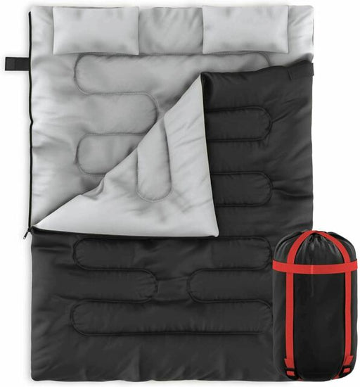2 In 1 Sleeping Bag Queen Size Sleeping Bag With 2 Pillows for camp or travel
