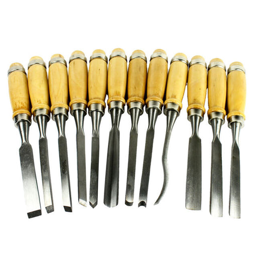 12 Piece Wood Carving Hand Chisel Tool Set