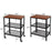 3 Layer Rolling Kitchen Bakers Rack Shelf Microwave Oven Stand Storage Cart