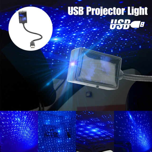 USB Car Interior Atmosphere Starry Sky Lamp Ambient Star LED Projector Light