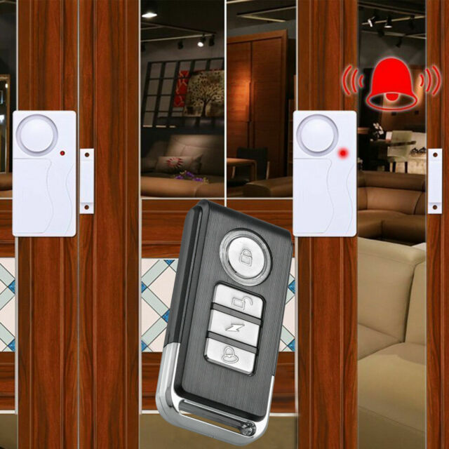 Wireless Control Magnetic Sensor Door Window Home Security Alarm White