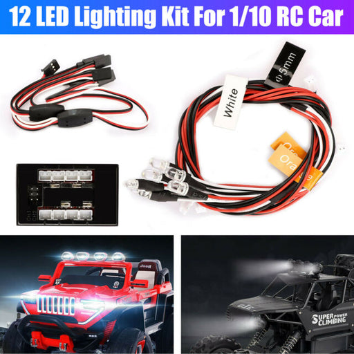 1/10 RC Car truck LED lighting Kit Brake+Headlight+Turn Signal Fit 2.4ghz PPM FM