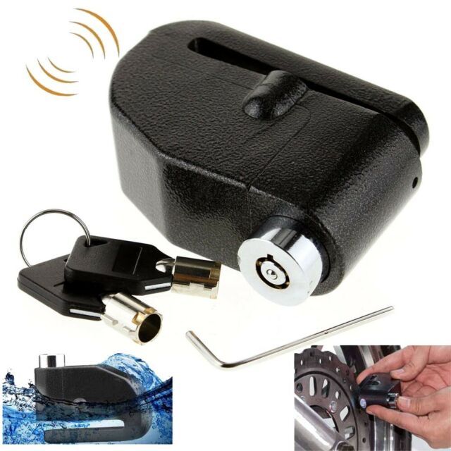 Anti Theft Motorcycle Loud Alarm Wheel Disc Brake Lock