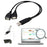 USB 2.0 A Male To 2 Dual USB Female Jack Y Splitter Hub Power Cord Adapter Cable