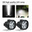 2pcs Car Motorcycle Headlight Spot Fog Lights 6 LED Front Head Lamp 12V 10W ATV