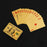 24K 54x Gold Glittering PVC Poker Playing Cards Waterproof Poker Deck