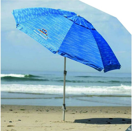 Tommy Bahama 8' Beach Umbrella w/ Tilt, Blue