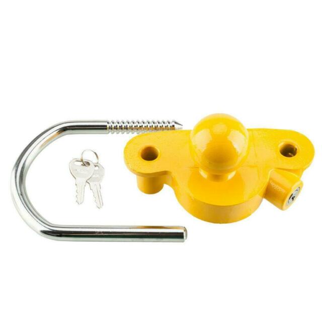 Universal Trailer Ball Hitch Coupler Lock Ball Tongue Steel 1-7/8" 2" 2-5/16"