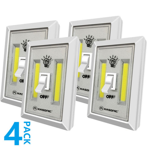 Set of 4 LED Night Switch Light, Brightest Portable 200 Lumen Cordless light