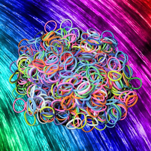 600 NEW Loom Mixed MULTI COLOR Rubber Bands Refill w/ S-clips!
