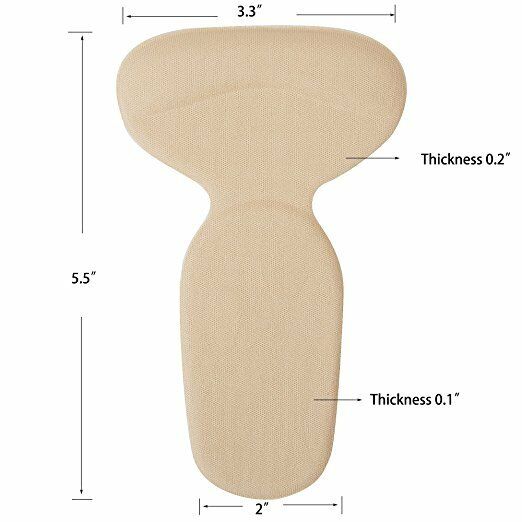 2 Pairs High Heel Liner Grip Cushion Shoe Insole Pad