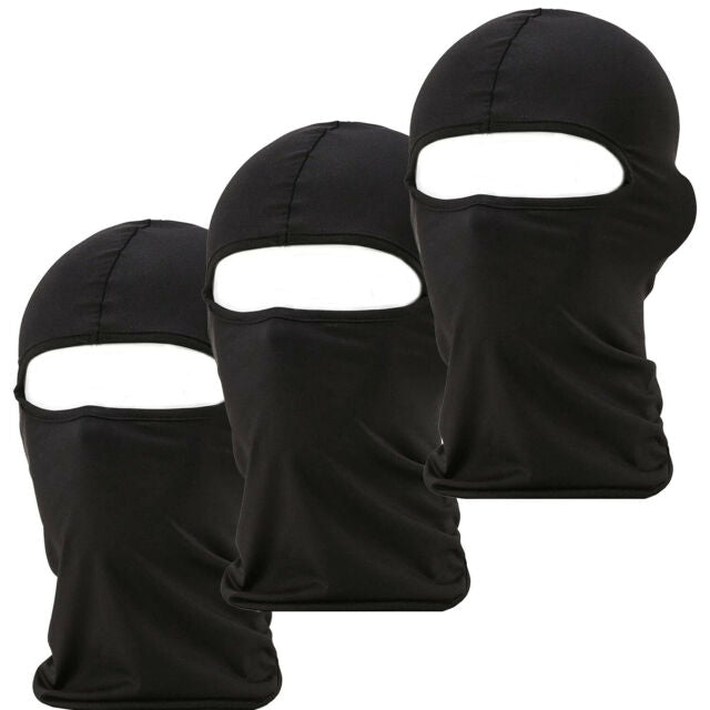 3 Pack Men Balaclava Black Face Mask Lightweight Motorcycle Warmer Ski