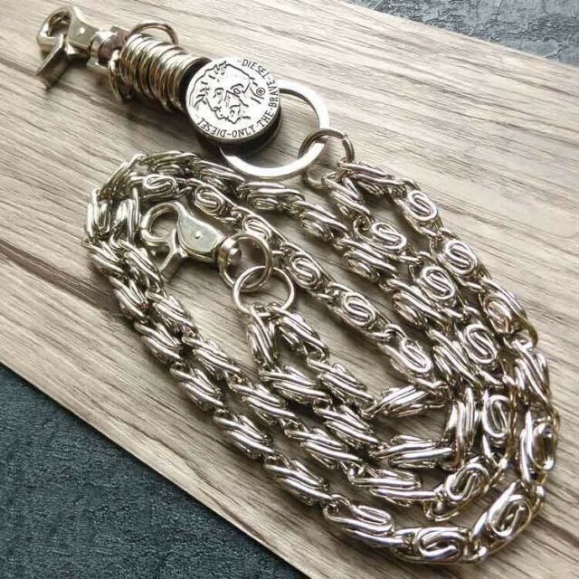 2 Loop 28" Strong Leash Thick Biker Trucker Wallet Chain