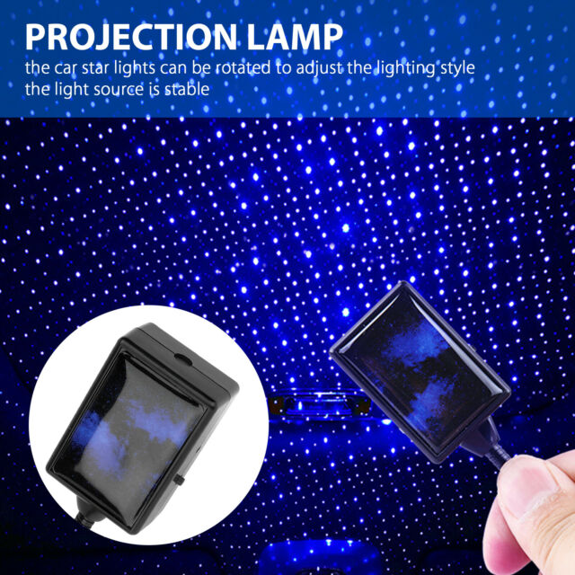 USB Car Interior Atmosphere Starry Sky Lamp Ambient Star LED Projector Light