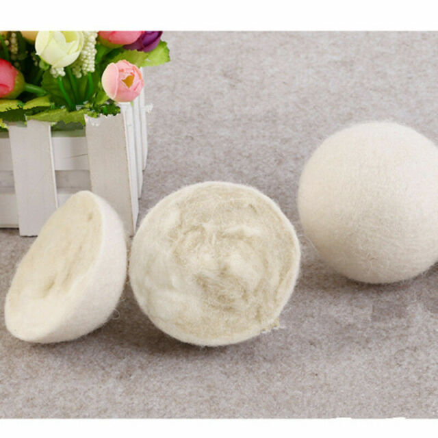 7 Handmade Organic New Zealand Wool Dryer Balls Natural Laundry Fabric Softener