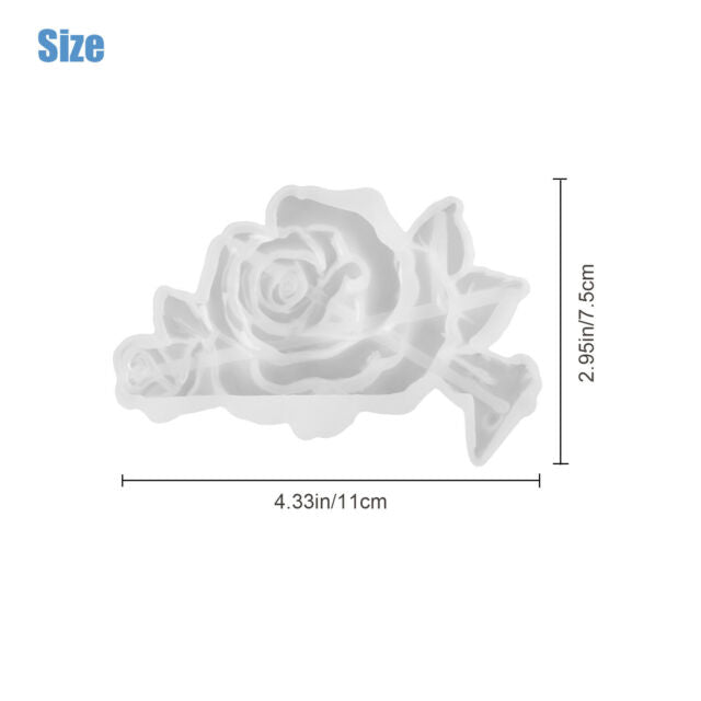 Silicone Resin Casting Mold DIY Rose Flower Table Mold