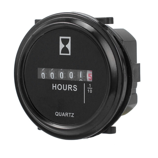 Durable Hour Meter for Marine Boat Engine 2" Round Gauge 12v 24v Waterproof