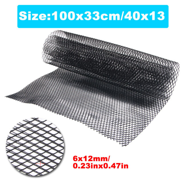 40x13" Car Black Grille Mesh Net Sheet Aluminum Rhombic Auto Grill Universal US