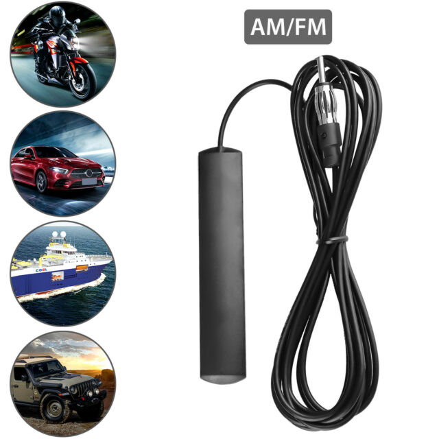 Car Radio Stereo Hidden Antenna Stealth FM AM For Vehicle Truck Motorcycle Boat