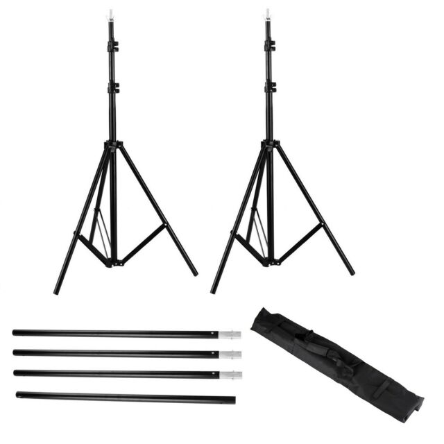 10ft Heavy Duty Photo Video Studio Backdrop Background Support Stand with Bag