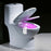 2 pcs Toilet Night Light LED Motion Activated Sensor Bathroom Bowl Lamp 8 Color