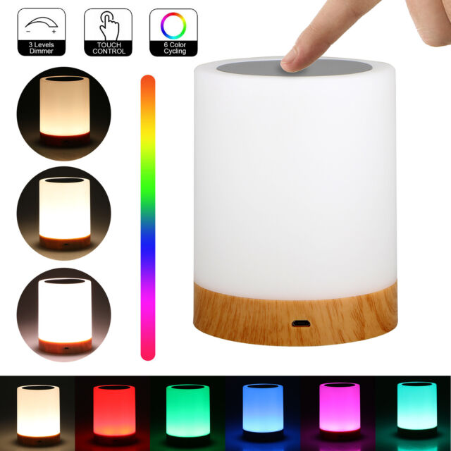 LED Touch Sensor Dimmable Table Lamp Baby Room Sleeping Aid Bedside Night Light