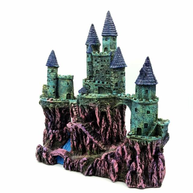 Miracliy Aquarium Decorations Castle Large Fish Tank Ornament Super Castle 10''