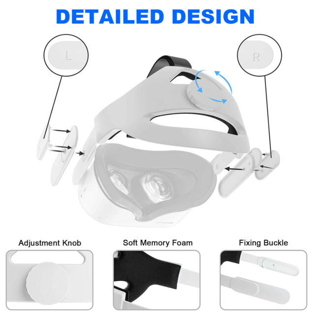 Replacement VR Head Strap Adjustable Headband Belt For Oculus Quest 2 VR glasses