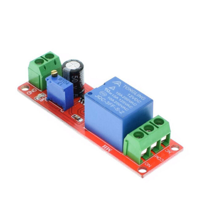 5 pieces DC 12V Delay Relay Shield NE555 Timer Switch Adjustable Module