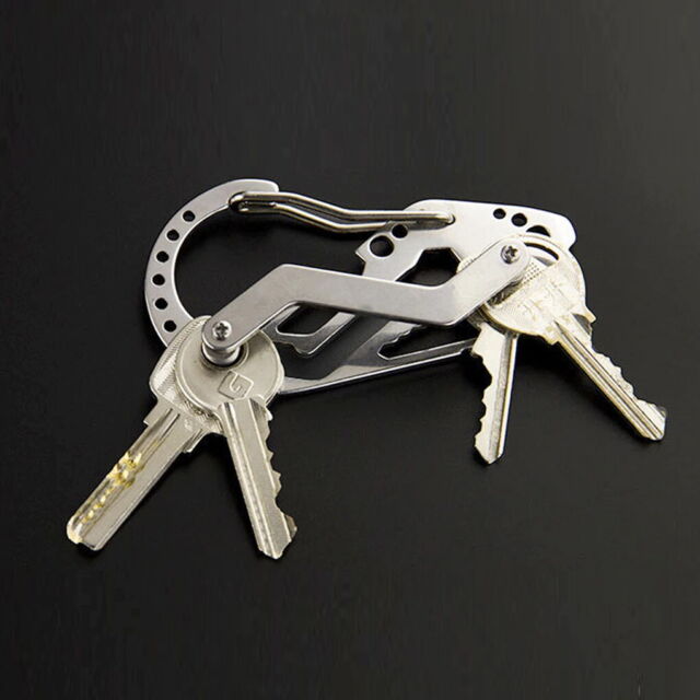 Carabiner Clip Keychain Outdoor Belt Key Holder Tool