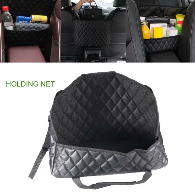 Advanced Car Net Pocket Handbag Holder PU Leather Between Car Seat Storage