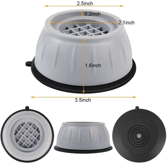 8PCS Anti Vibration Washing Machine Support Anti-Slip Rubber Feet Pads Mat Base