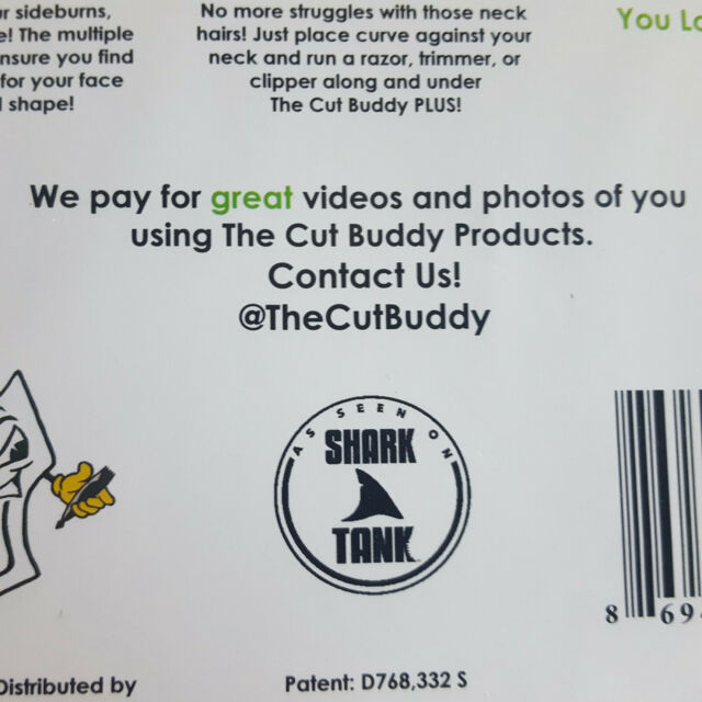The Cut Buddy PLUS with marking Pen Hairline Beard Lining Guide Tool Multi Curve