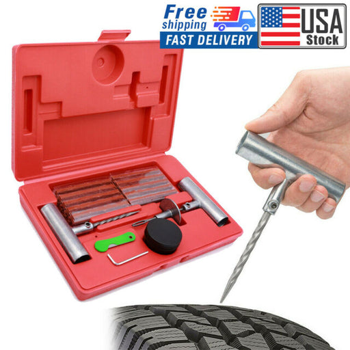 US 57x Tire Repair Kit DIY Flat Tire Repair Car Truck Motorcycle Plug Patch