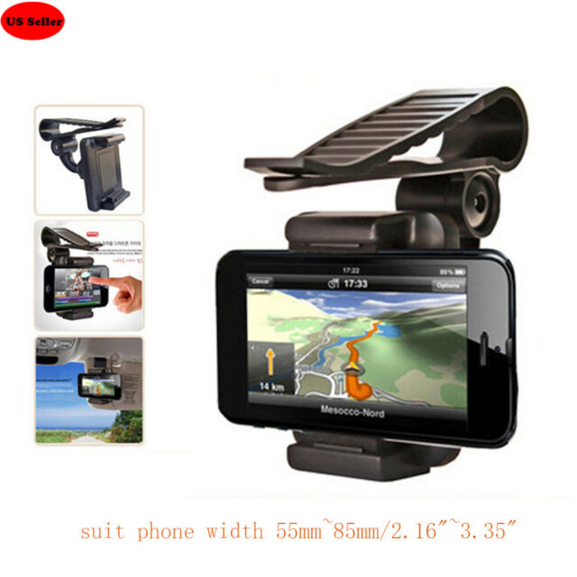 Universal Car Sun Visor Phone Clip Holder Mount Stand For Mobile iPhone Samsung