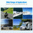 Blue LED 2 Gang ON-OFF Toggle Switch Panel 2 USB 12V Car Boat Marine RV Truck