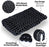 Black Wooden Beaded comfort Car Seat Cover Massaging Cool Cushion