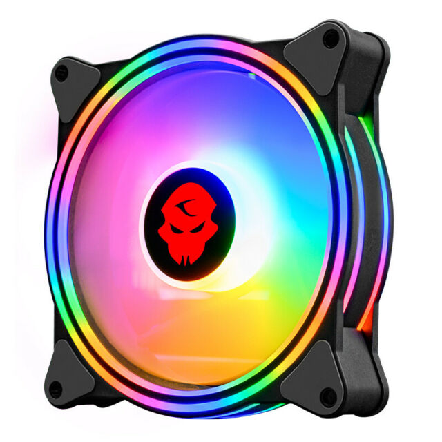 USA 5Pack RGB LED Quiet Computer Case PC Cooling Fan 120mm