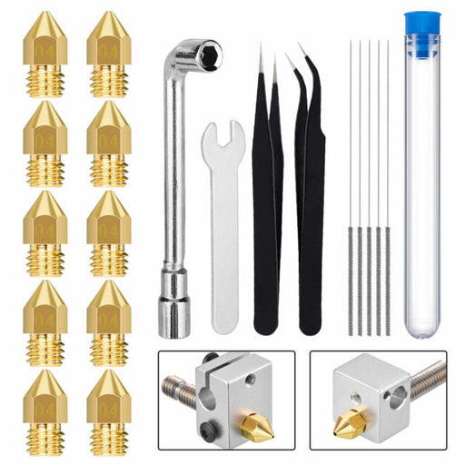 3D Printer Extruder Nozzle Cleaning Tool Kit