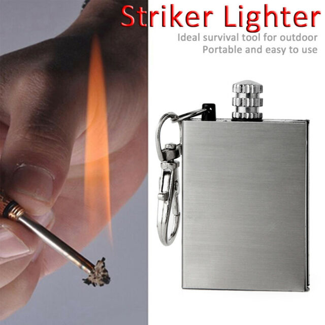 Lighter Flint Magnesium Emergency Fire Starter Camp Survival Refill Waterproof