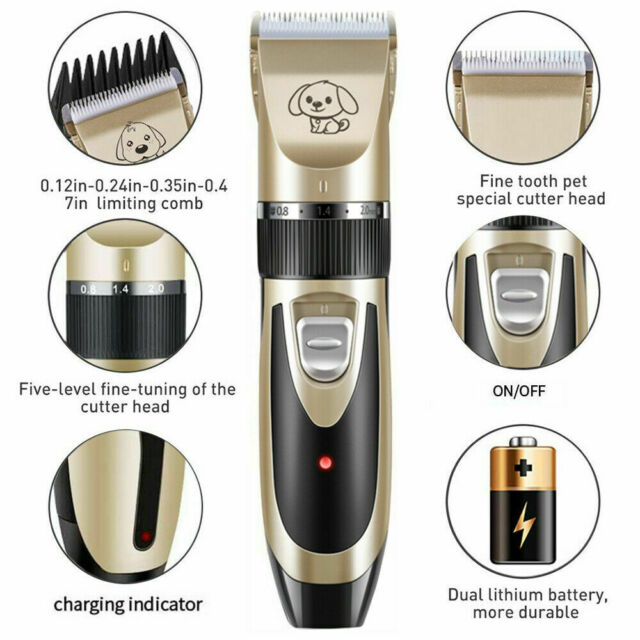 Pet Clippers Hair Trimmer Shaver Quiet Clipper for Dogs or Cats