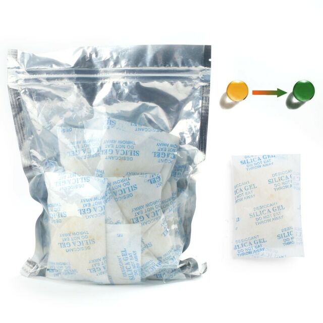 10g Gram Foil-Packed Silica Gel Desiccant Pack Moisture Absorber Packets x 32pcs