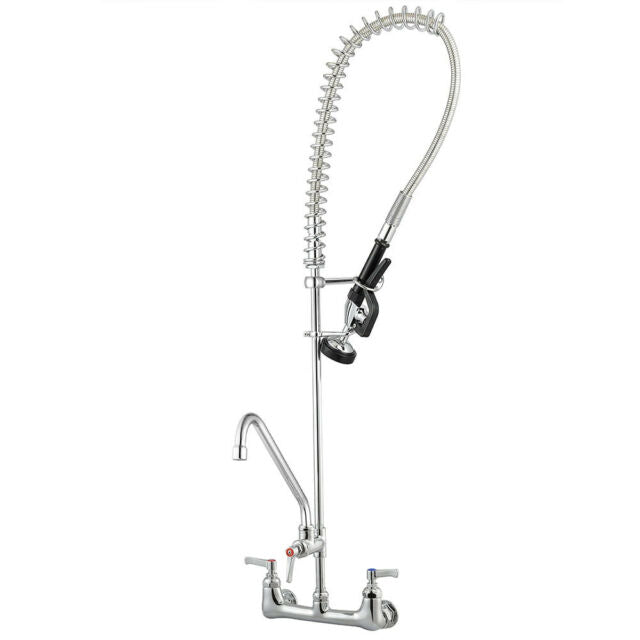 Aquaterior Commercial Pre-Rinse Sink Faucet Kitchen Add-On Mixer Tap Pull Down