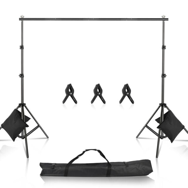 10ft Heavy Duty Photo Video Studio Backdrop Background Support Stand with Bag