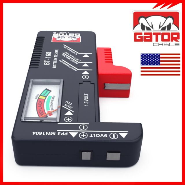Battery Tester Checker Universal For AA AAA C D 9V 1.5V Button Cell Batteries
